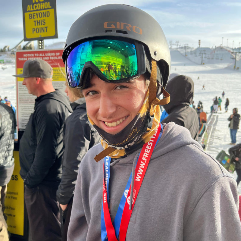 Ethan Braucht - Official Paradise Skis Ambassador. Ethan competes in slopestyle, big air, half pipe, moguls, and all-mountain. 