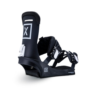 Fix Binding Company - January Bindings - Icon Color, now sold by Paradise Skis for our all-mountain, freeride, unisex snowboard - The Flamingo
