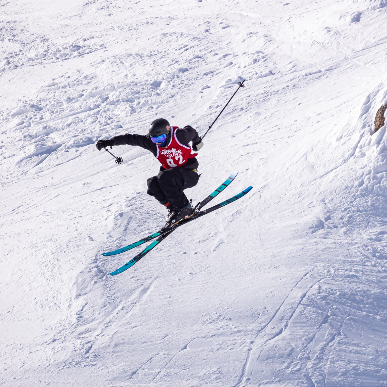 Ben Pelletier at a Lake Louise freeride ski competition - 2022