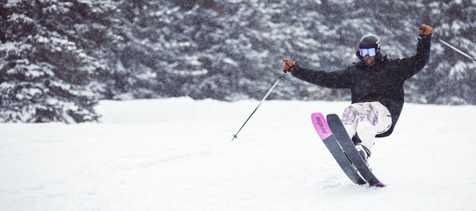 Paradise VICE 113s tail buttering at Arapahoe Basin in Colorado