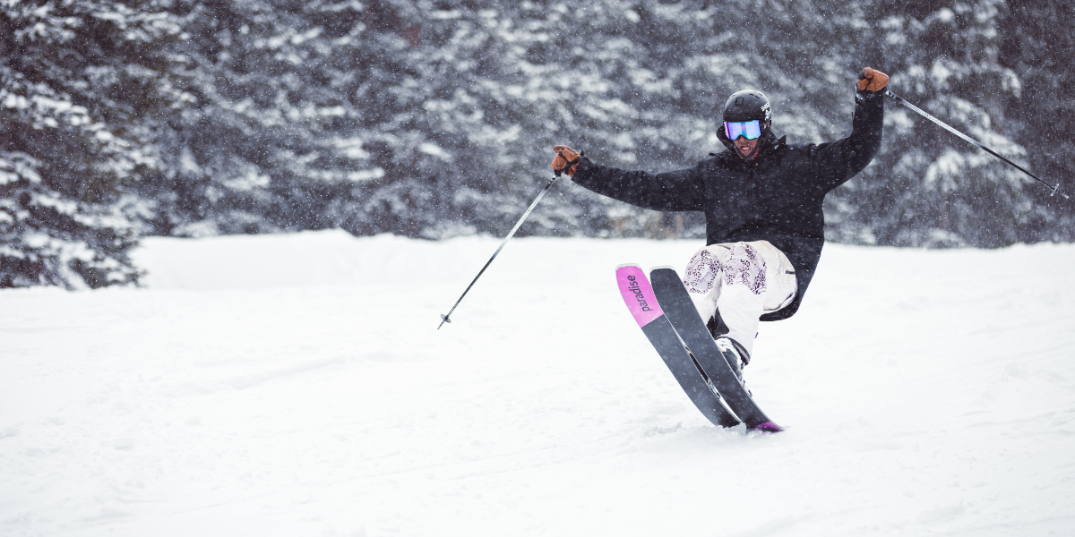 Paradise VICE 113s tail buttering at Arapahoe Basin in Colorado