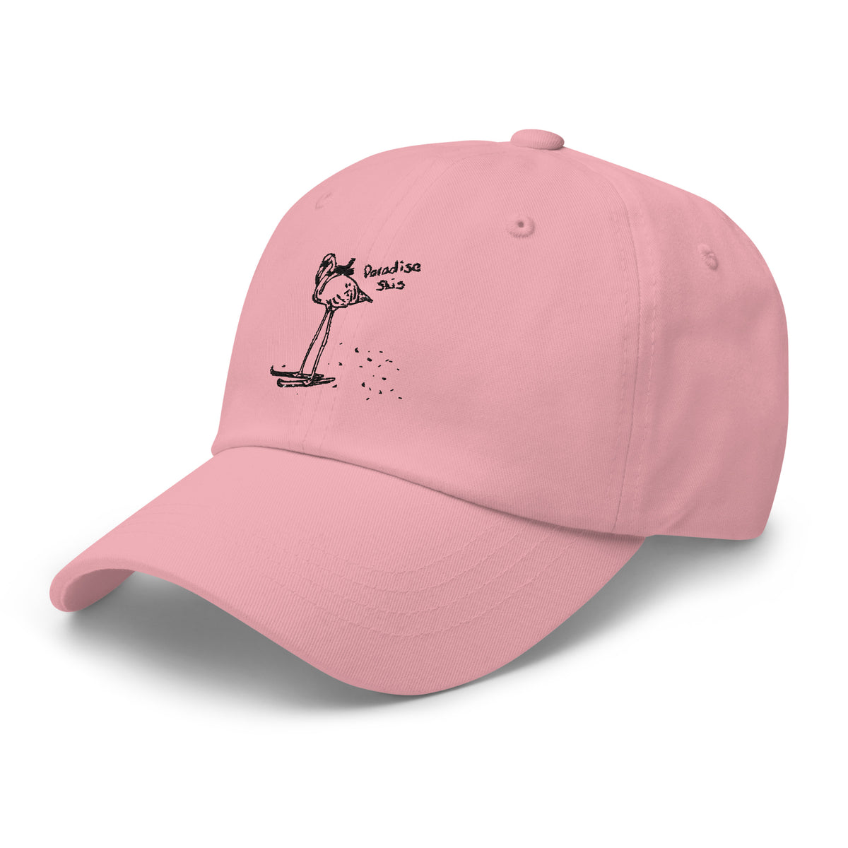 Paradise Rad Mom hat in pink with Flamingo logo
