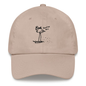 Paradise Rad Mom hat in stone with Flamingo logo